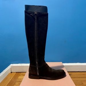 MIU MIU tall suede boots.